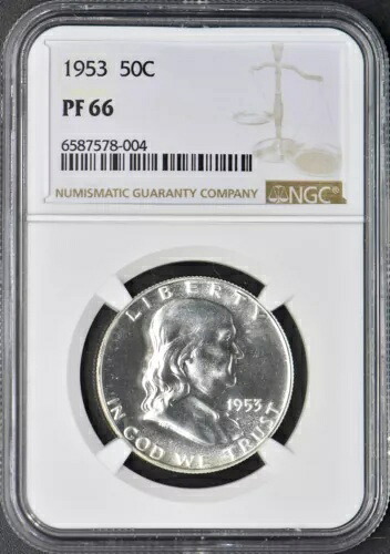 1953 50C フランクリン ハーフダラー - NGC PF 66 - ?COINGIANTS?｜WORLD RESOURCE【KING店】