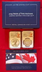 2019 プライド オブ トゥー ネイションズ 米国 2 コイン セット NGC PF70 ER 初期リリース (007)|WORLD RESOURCE【KING店】