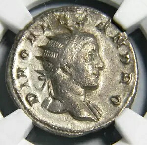 ローマン コイン セブルス アレクサンダー 222-235 AD シルバー BI ダブル デナリウス NGC CH VF｜WORLD RESOURCE【KING店】