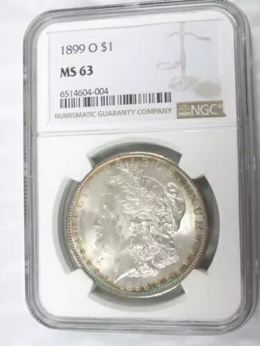 1899-O ニューオーリンズ モーガン シルバー ダラー NGC MS63 カラフル トーニング Q2CA｜WORLD RESOURCE【KING店】