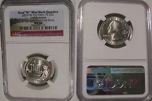 2019 W アメリカン メモリアル パーク NP クォーター 25c NGC MS 66 ウェスト ポイント ファースト リリース|WORLD RESOURCE【KING店】