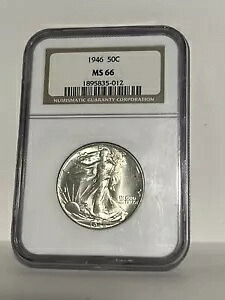 1946-P NGC MS66 ウォーキング リバティ ハーフダラー 50c｜WORLD RESOURCE【KING店】 117,700円