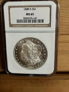 1880-S モーガン シルバー ダラー NGC MS65|WORLD RESOURCE【KING店】