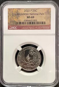 2020 P マーシュ ビリングス ロックフェラー NP クォーター 25c NGC MS 69 ENN コイン｜WORLD RESOURCE【KING店】