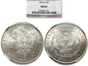 非常に素晴らしい 1879-S モーガン シルバー ダラー $1 NGC MS65｜WORLD RESOURCE【KING店】 117,700円