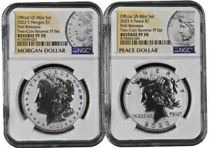 2023 S モーガン & ピース シルバー ダラー $1 NGC PF70 初回リリース #2146|WORLD RESOURCE【KING店】