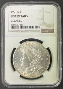 1901 S モーガン シルバー ダラー NGC 未流通、非常に良好な準キー デイト｜WORLD RESOURCE【KING店】