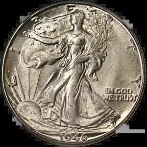 1946-D ウォーキング リバティ ハーフ NGC MS67 ブレイジング ジェム 素晴らしいアイ アピール