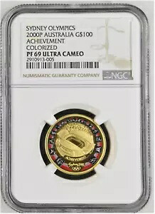 オーストラリア $100 ドル 2000 シドニー オリンピック - ゴールド プルーフ コイン - NGC PF69 UC|WORLD RESOURCE【KING店】