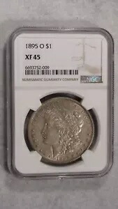 1895 O NGC XF45 流通モーガン シルバー ドル ベター デート 1 ドル コイン!