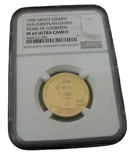 ギリシャ 1982 ゴールド 5000 ドラクマイ NGC PF65UC パンヨーロッパ ゲーム