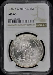 1907B G.BRITAIN T$1 NGC MS63