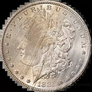 1885-CC GSA モルガン シルバー ダラー NGC MS64