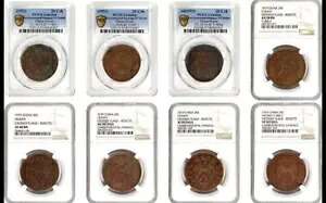 8 1919-22 中国湖南レアコインすべて NGC および PCGS 認定 VF 詳細は AU58 まで
