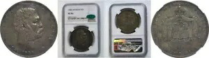 1883年 $1ハワイドル NGC XF-45 CAC