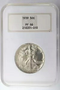 1939 ウォーキング リバティ プルーフ ハーフダラー NGC PF66 50c