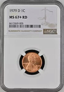 1979-D 1C RD リンカーン記念堂 1 セント NGC MS67+RD 6613569-005|WORLD RESOURCE【KING店】