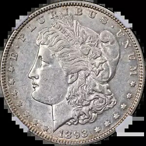 1893-P モーガン シルバー ダラー NGC AU55 デセント アイ アピール ナイス ストライク|WORLD RESOURCE【KING店】