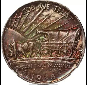1938-S オレゴン トレイル シルバー記念 NGC MS-67 巨大トナー