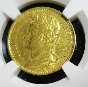 ウェストファリア。ジェローム ナポレオン ゴールド 20 フランケン 1809-J AU 詳細 (クリーニング済み) NGC。|WORLD RESOURCE【KING店】