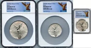 2023 メキシコ リベルタ 1オンス 2オンス 5オンス 999 シルバー セット ~ リバース プルーフ ~ NGC PF70 コイン|WORLD RESOURCE【KING店】