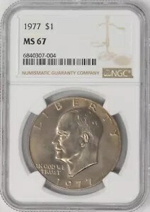 1977 アイゼンハワー ドル ドル アイク MS67 NGC 948431-7｜WORLD RESOURCE【KING店】