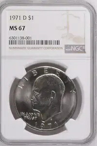 :1971-D $1 アイゼンハワー ダラー クラッド NGC スーパーブ-BU MS-67 レアリティ R5 最高級グレード｜WORLD RESOURCE【KING店】