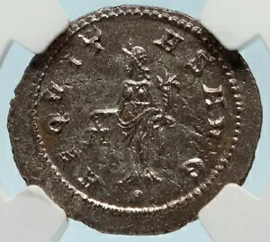 CLAUDIUS II Gothicus 本物の古代アンティオキアローマコイン FELICITAS NGC i83588|WORLD RESOURCE【KING店】