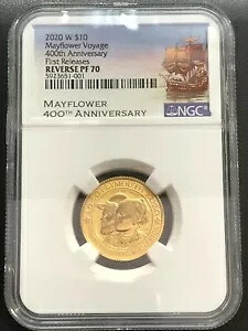 2020W メイフラワー ボイジャー 400 周年記念 $10 ゴールド ~NGC Rev. PF 70 初回リリース｜WORLD RESOURCE【KING店】 415,305円