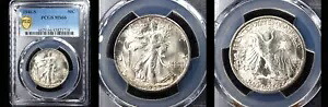 1946-S 50C-PCGS MS66 のみ 434 ファイン ウォーキング リバティ 半分---|WORLD RESOURCE【KING店】