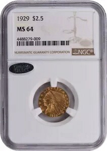 1929 $2.50 ゴールド インディアン MS64 NGC|WORLD RESOURCE【KING店】