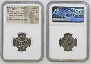 紀元前 500 ～ 450 年 ギリシャ スターター タソス - シレーネの挑発的なニンフ - NGC 88745-