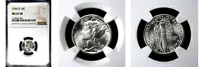 1944-D 10C MS67FB NGC-PQ-マーキュリーダイム｜WORLD RESOURCE【KING店】