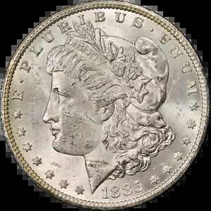 1885-CC GSA モーガン シルバー ダラー NGC MS62 ナイス アイ アピール ストロング ストライク