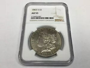 1883-S モルガン ドル NGC AU55 358,380円