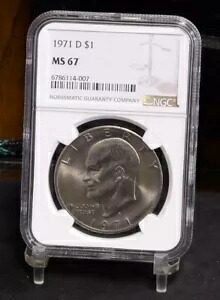1971-D アイゼンハワー ドル - NGC MS67 (#48669-L) 356,400円