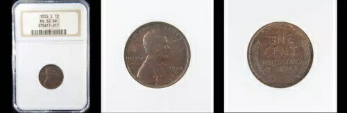1925-S 1C NGC MS62BN-POP 75-PQ リンカーン セント｜WORLD RESOURCE【KING店】