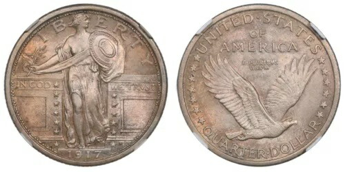 1917 スタンディング リバティ 25C タイプ 1 NGC MS64FH フルヘッド｜WORLD RESOURCE【KING店】