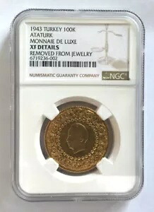トルコ 1943 アタテュルク 100 クルシュ NGC 金貨|WORLD RESOURCE【KING店】