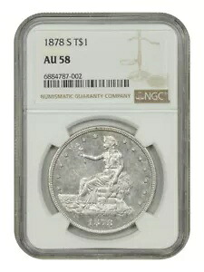 1878-S Trade $1 NGC AU58 - Trade Dollar - グレートタイプコイン|WORLD RESOURCE【KING店】