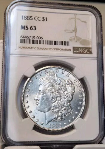 1885-CC モーガン シルバー ダラー $1 NGC MS63｜WORLD RESOURCE【KING店】
