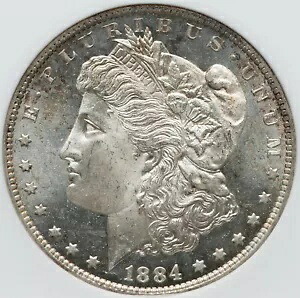 モーガン シルバー ダラー 1884-O ANACS MS-65 プルーフに似ていますが、実際の DMPL!見事な!|WORLD RESOURCE【KING店】