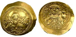 マイケル 7 世デュカス (AD 1071-1078)。 AV/EL ヒスタメノンノミスマサイフェート (26mm、4.33)|WORLD RESOURCE【KING店】