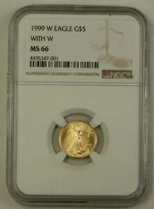 1999-W 緊急発行 $5 アメリカン ゴールド イーグル AGE コイン NGC MS-66 ジェム|WORLD RESOURCE【KING店】