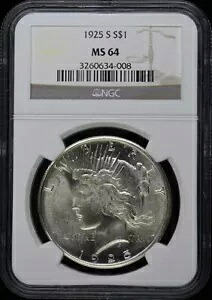 1925 年 平和ドル S$1 NGC MS64｜WORLD RESOURCE【KING店】 366,300円