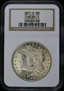 1921-S モルガン ドル S$1 NGC MS65｜WORLD RESOURCE【KING店】 366,300円