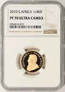 2010 南アフリカ プルーフ ゴールド 1/4 クルーガーランド NGC PF70 ウルトラ カメオ|WORLD RESOURCE【KING店】
