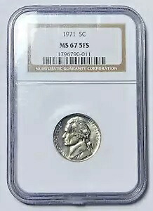 1971 P ニッケル ジェファーソン NGC MS-67 5FS|WORLD RESOURCE【KING店】