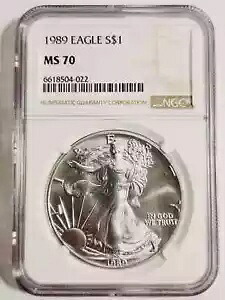 1989 シルバー イーグルス NGC MS-70