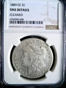 1889-CC モーガン ドル、NGC 細かい詳細 レア 日付 良好な状態++++++｜WORLD RESOURCE【KING店】